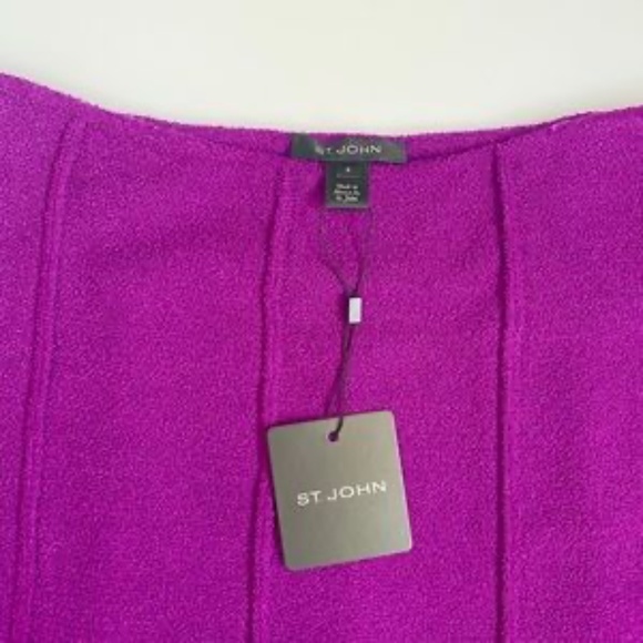 St. John Ana Boucle Knit A-Line Skirt - Picture 13 of 16